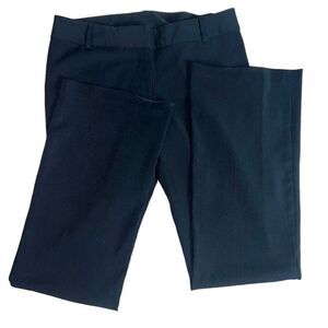 My Michell womens 7 8 black zipper hook inside lock button dress work pants